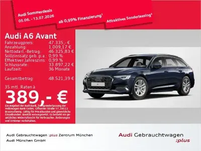 Gebraucht Audi A6 Advanced Plus 299 PS (219 kW) 2025 Firmamentblau metallic Kombi