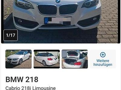Gebraucht BMW 218 135 PS (99 kW) 2018 Weiß Cabrio