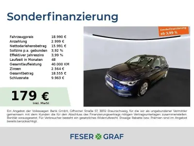 Gebraucht VW Golf VIII Style 131 PS (96 kW) 2022 Blau Limousine