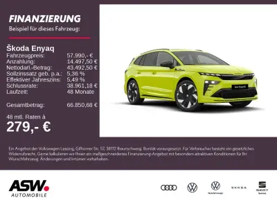 Neu Skoda Enyaq iV RS 250 kW (340 PS) 2026 Mambagrün SUV