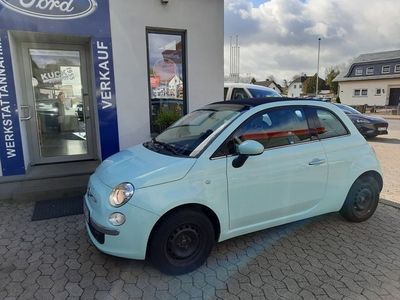 gebraucht Fiat 500 Cabrio in Mintgrün mit Navi