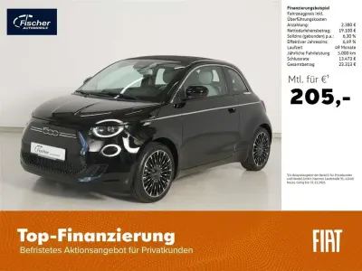 Gebraucht Fiat 500e 86 kW (118 PS) 2023 Onyx schwarz Cabrio