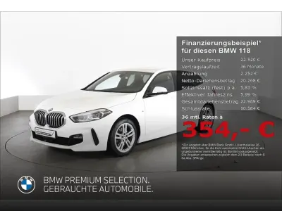 Gebraucht BMW 118 M Sport 136 PS (100 kW) 2023 Weiss Kleinwagen