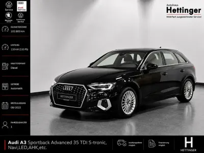 Gebraucht Audi A3 Advanced Plus 150 PS (110 kW) 2022 Schwarz Limousine
