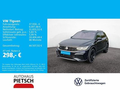 Schwarz Gebraucht 2023 VW Tiguan R-line SUV | 37.930 € (Etwas zu teuer)