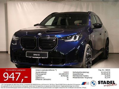 Nouă BMW X3 Performance 398 CP (292 kW) 2026 Albastru SUV