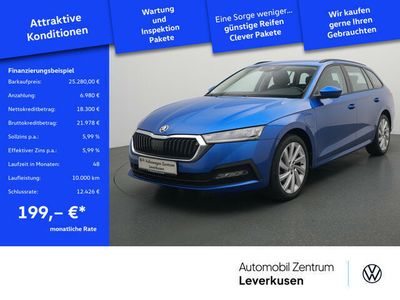 Gebraucht Skoda Octavia 204 PS (150 kW) 2022 Blau / raceblau met. Kombi