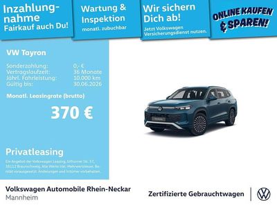 Gebraucht VW Tayron Life 150 PS (110 kW) 2025 Blau SUV