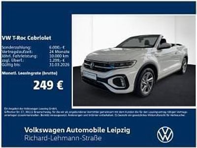 Neu VW T-Roc Cabriolet R-line 150 PS (110 kW) 2025 Blau (petroleum blue meattlic) Cabrio