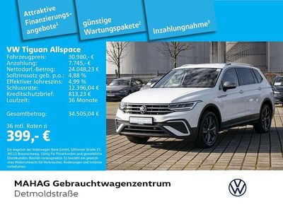 Pure white Gebraucht 2022 VW Tiguan Allspace Life SUV | 30.980 € (Etwas zu teuer)