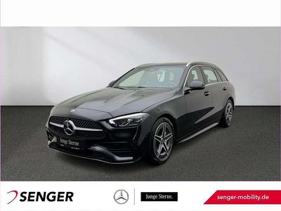 Unilack schwarz uni Gebraucht 2025 Mercedes C300 AMG line Kombi | 44.900 € (Guter Preis)