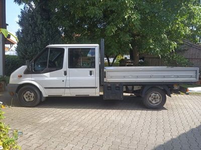 gebraucht Ford Transit Pritschenwagen mit Doppelkabine und Plane