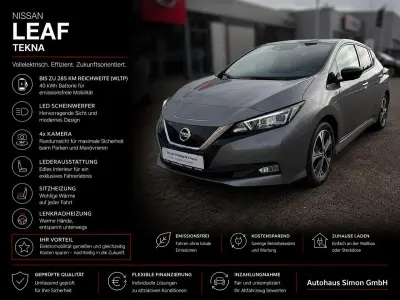 Gebraucht Nissan Leaf Tekna 110 kW (150 PS) 2022 Gun metallic Kleinwagen
