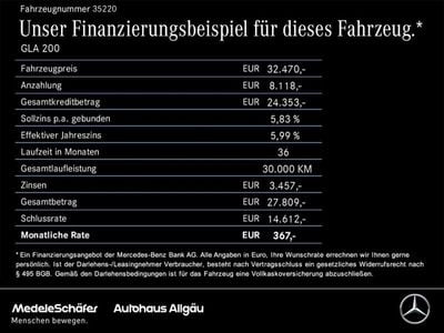 Gebraucht Mercedes GLA200 AMG 163 PS (119 kW) 2021 Lack kosmosschwarz (metallic) SUV