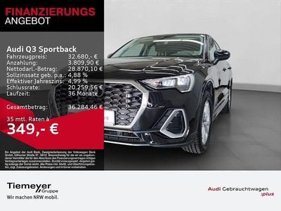 Gebraucht Audi Q3 Sportback S-Line 150 PS (110 kW) 2023 Schwarz SUV