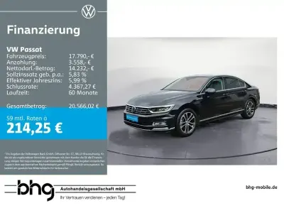 Brugt VW Passat R-line 150 HK (110 kW) 2018 Sort Sedan