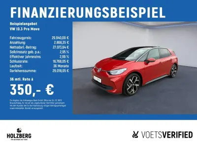 Gebraucht VW ID.3 Pro 150 kW (204 PS) 2024 Rot Kleinwagen
