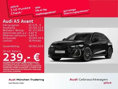 Gebraucht Audi A5 Edition .1 204 PS (150 kW) 2025 Mythosschwarz metallic Kombi