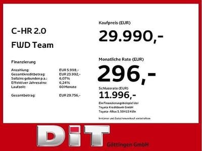 Gebraucht Toyota C-HR Team 197 PS (144 kW) 2024 Grey metallic / black SUV