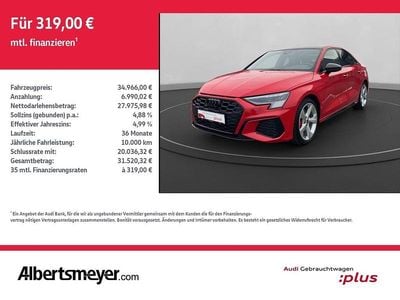 Tangorot metallic Gebraucht 2021 Audi S3 Ambiente Limousine | 34.966 € (Teuer)