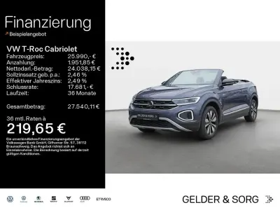 Gebraucht VW T-Roc Cabriolet Goal 116 PS (85 kW) 2025 Rauchgrau metallic Cabrio