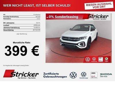 Neu VW T-Roc Cabriolet R-line 150 PS (110 kW) 2025 Weiß Cabrio