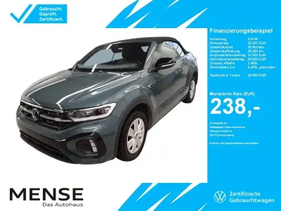 Gebraucht VW T-Roc Cabriolet R-line 150 PS (110 kW) 2024 Blau Cabrio