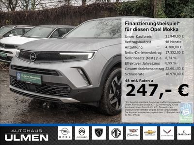 gebraucht Opel Mokka Elegance 1.2 Turbo Navi Totwinkelassistent Voll-LED Klimaauto.+SHZ PDCv+h+Cam Al