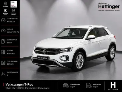 Gebraucht VW T-Roc Style 150 PS (110 kW) 2023 Weiß SUV