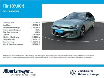 Gebraucht VW Passat Business 150 PS (110 kW) 2025 Grün Kombi