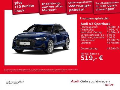 Gebraucht Audi A3 S-Line 150 PS (110 kW) 2026 2d navarrablau metallic Limousine