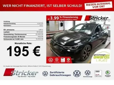 Gebraucht VW Golf VIII Style 131 PS (96 kW) 2024 Schwarz Limousine