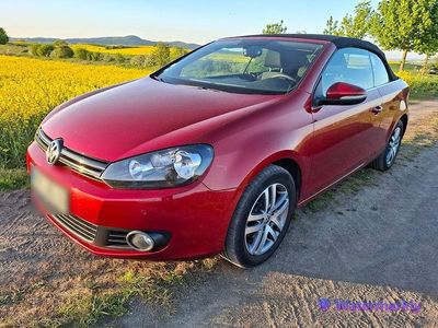 Usata VW Golf 105 CV (77 kW) 2011 Rosso Cabrio