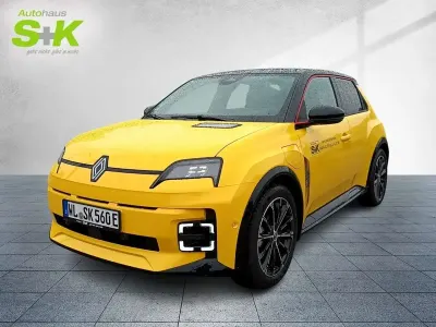 Gebraucht Renault 5 E-Tech Iconic 77 kW (106 PS) 2026 Eqj + black pearlschwarz metallic (gelb) Limousine