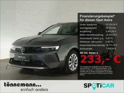 Begagnad Opel Astra Elegance 131 HK (96 kW) 2023 Grå Halvkombi