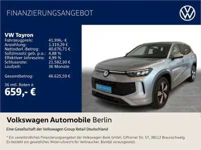 Brugt VW Tayron Match 204 HK (150 kW) 2025 Sølv SUV