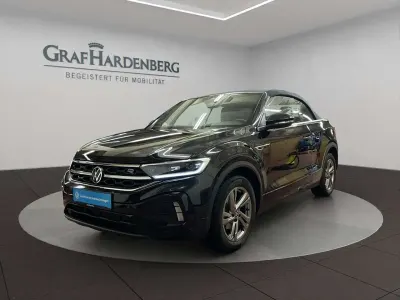 Gebraucht VW T-Roc Cabriolet R-line 150 PS (110 kW) 2022 Schwarz Cabrio