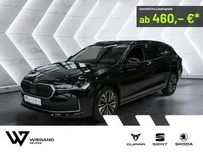 Neu Skoda Superb Selection 150 PS (110 kW) 2025 Schwarz (schwarz / ebonyschwarz) Kombi