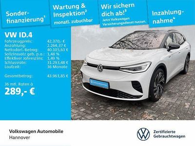 Gletscherweiß metallic/schwarz Gebraucht 2025 VW ID.4 GTX SUV | 42.370 € (Guter Preis)