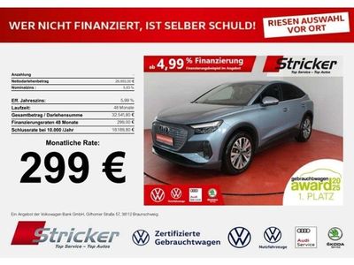 Gebraucht Audi e-tron 150 kW (204 PS) 2022 Geysirblau metallic (metallic) SUV