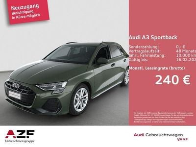 Distriktgrün metallic Gebraucht 2025 Audi A3 S-Line Limousine | 29.990 € (Superpreis)