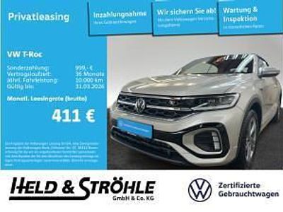 Gebraucht VW T-Roc Cabriolet R-line 150 PS (110 kW) 2025 Silber (ivory silver metallic/schwarz) Cabrio
