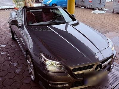 Usata Mercedes SLK300 245 CV (180 kW) 2015 Grigio Cabrio