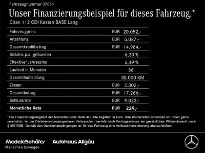 Gebraucht Mercedes Citan 112 116 PS (85 kW) 2024 Weiss Van / Kleinbus