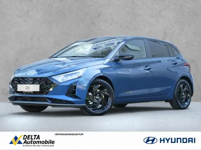 Ny Hyundai i20 Blackline 90 HK (66 kW) 2026 Blå Hatchback