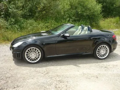 Gebraucht Mercedes SLK55 AMG AMG 360 PS (264 kW) 2007 Schwarz Cabrio