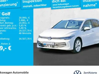 Neu VW Golf VIII Life 150 PS (110 kW) 2025 Weiß Kombi