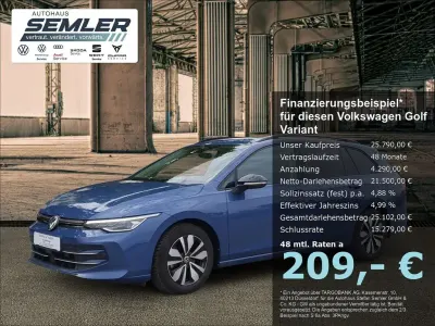 Gebraucht VW Golf VIII Goal 150 PS (110 kW) 2024 Blau Kombi
