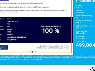 Nouă VW ID.3 Pure 125 kW (170 CP) 2026 Negru Hatchback