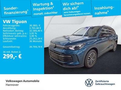 Nightshade blue metallic Gebraucht 2025 VW Tiguan Goal SUV | 36.380 € (Guter Preis)